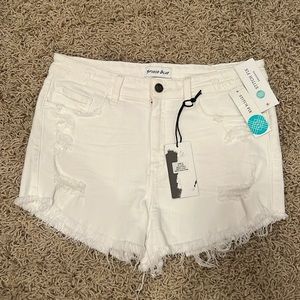 Studio Blue White Shorts Size 31